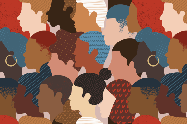 Graphic showing diversity.