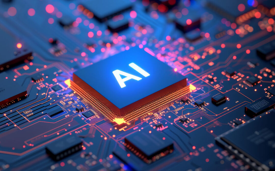 AI chip on a motherboard