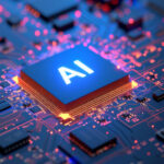 AI chip on a motherboard